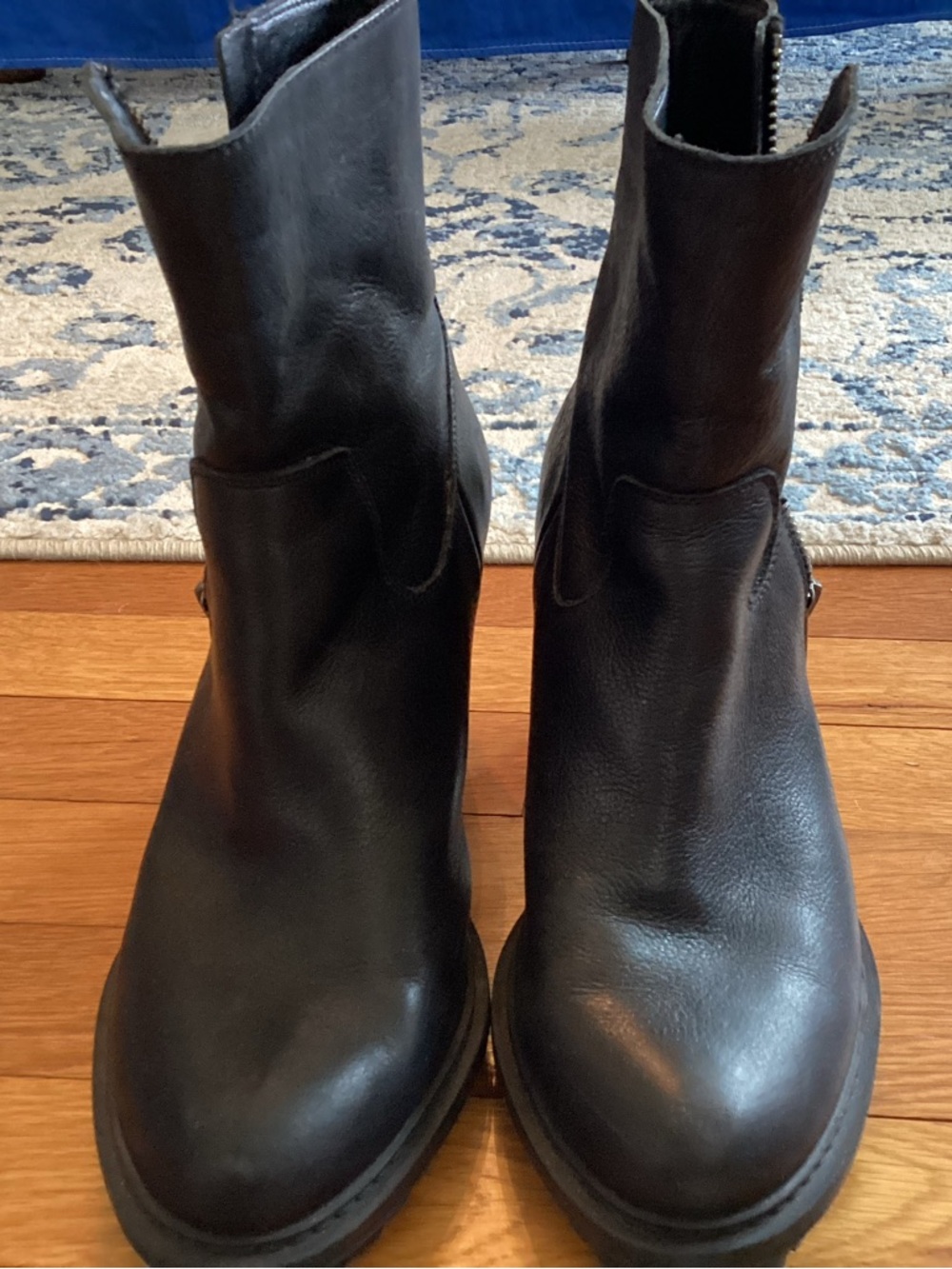 Lucky Brand Black Leather Ankle Booties